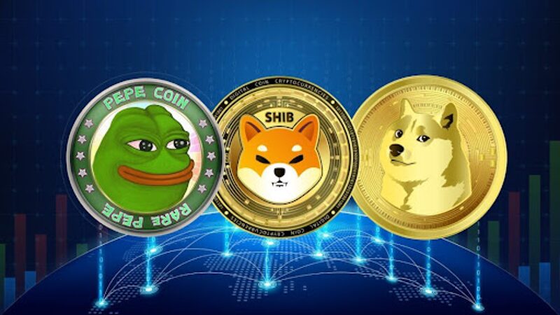 O surto de Bitcoin desperta a mania das moedas Meme: DOGE, PEPE e SHIB lideram!