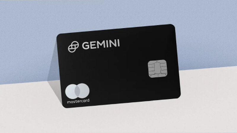 Cartão de crédito Gemini.
