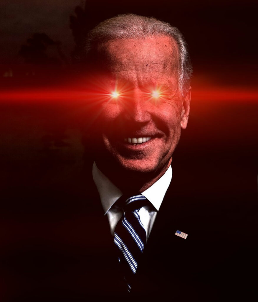 O-meme-do-laser-Dark-Brandon-de-Biden-em-2022
