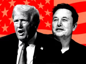 Trump e Musk em uma entrevista de duas horas no X Space