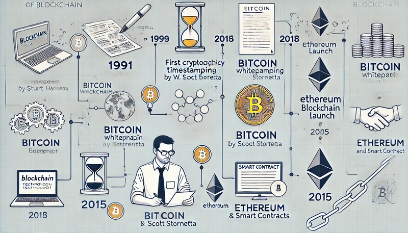 Uma breve história da tecnologia de cadeia de blocos