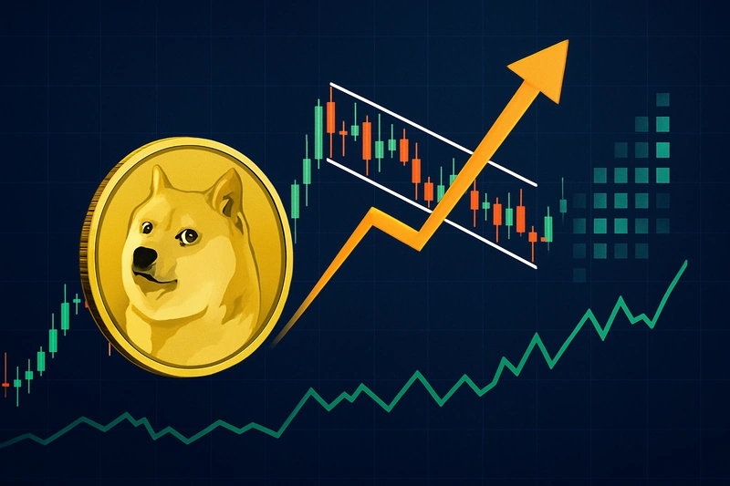 Preço do Dogecoin atinge US$ 0,22, enquanto US$ 55 milhões em posições vendidas de DOGE enfrentam liquidação
