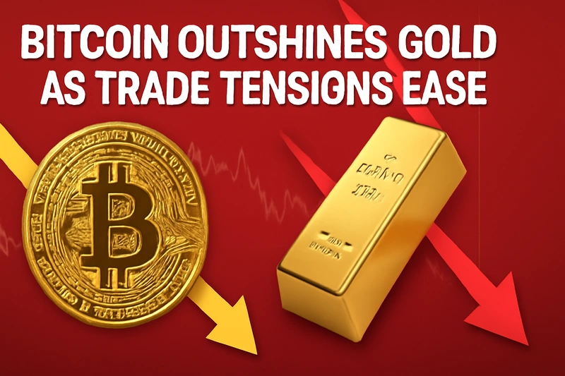 Bitcoin supera o ouro com o abrandamento das tensões comerciais